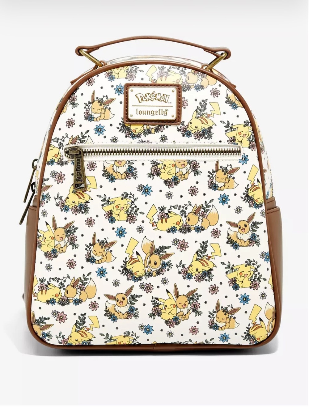 Loungefly Pokémon Pikachu & Eevee Floral Mini Backpack - BoxLunch Exclusive
